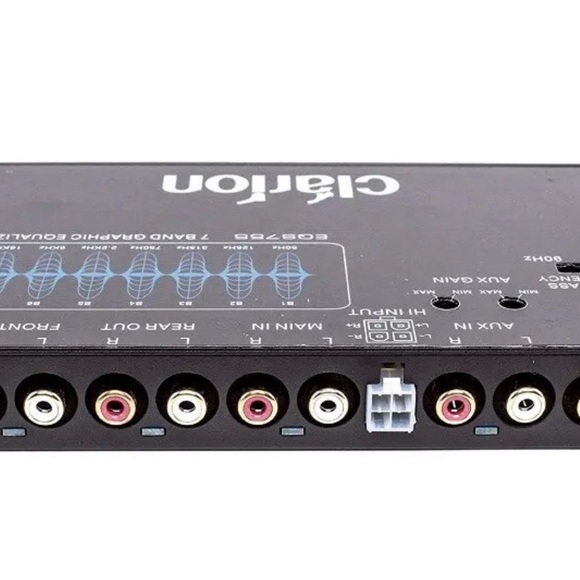CLARION EQS755 7-BAND Car Audio Graphic Equalizer 3.5mm/RCA Aux I… - Picture 3 of 5